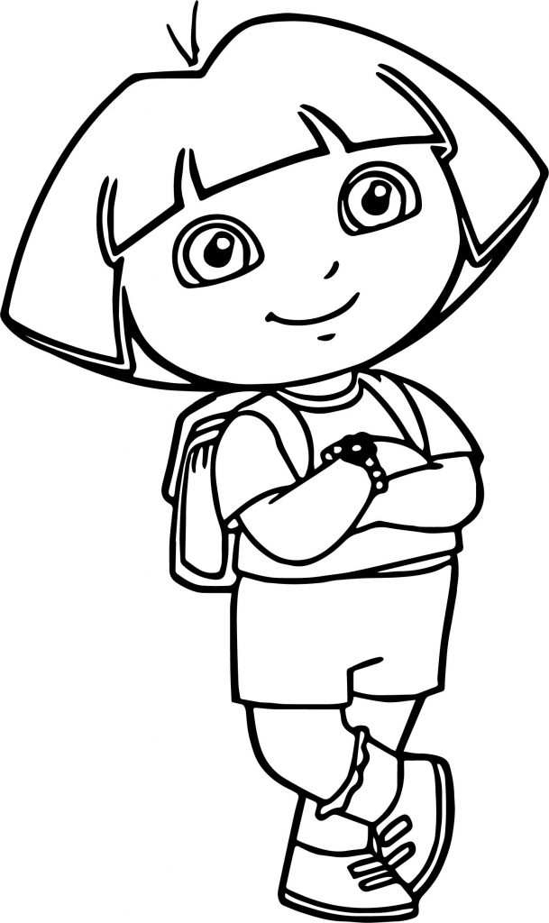 Dora The Explorer Calm Coloring Page - Wecoloringpage.com