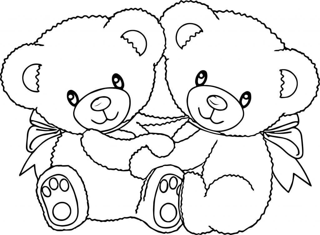 Double Bear Coloring Page - Wecoloringpage.com