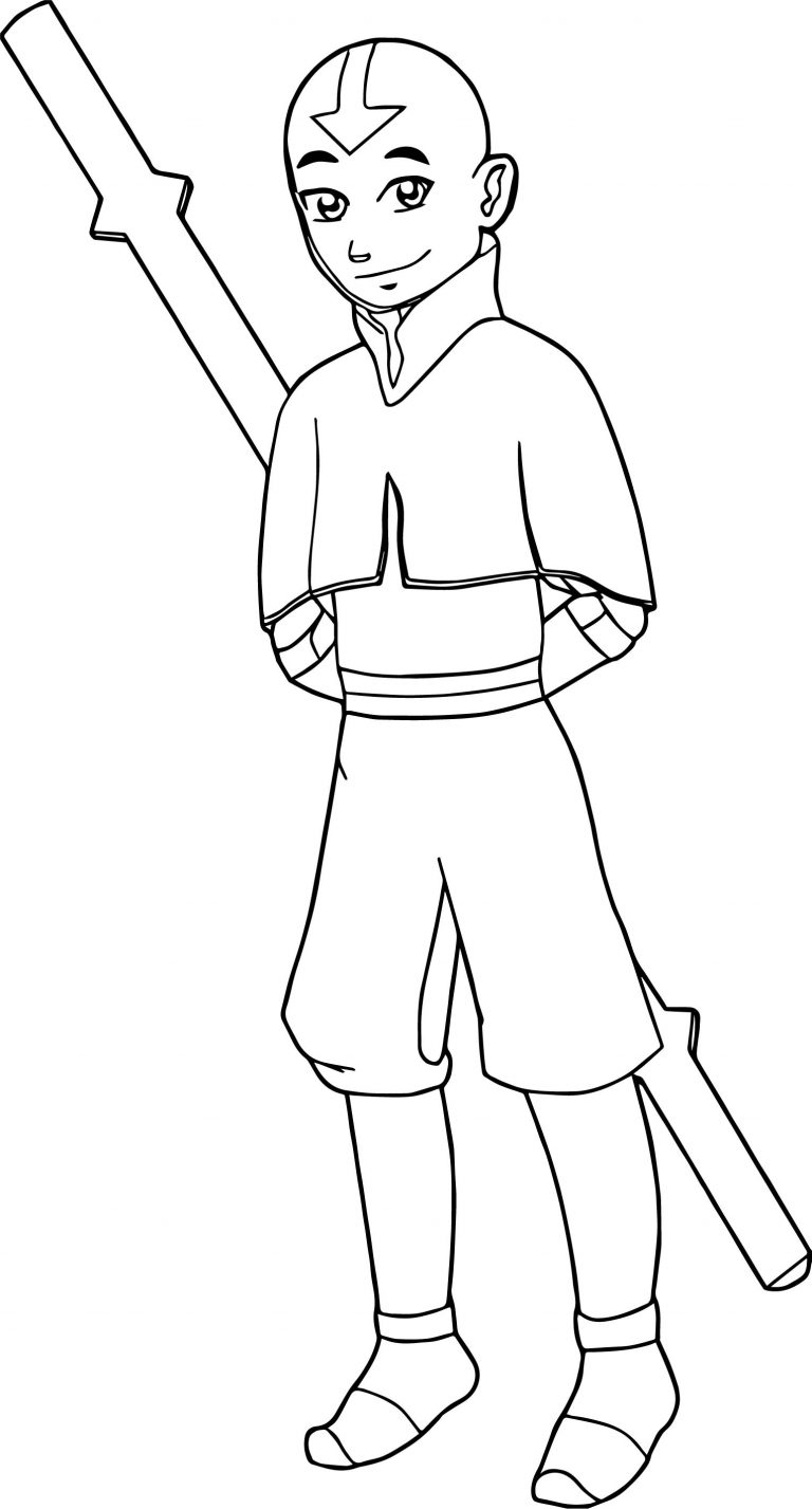 Drawing Of Aang Avatar Aang Coloring Page - Wecoloringpage.com