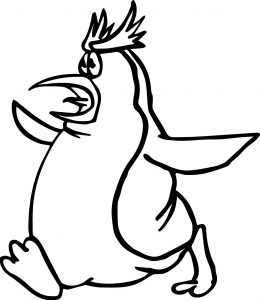 Fear Penguin Coloring Page