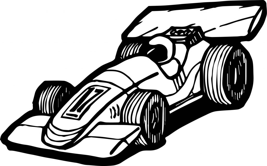 Formula Car Race Coloring Page | Wecoloringpage.com