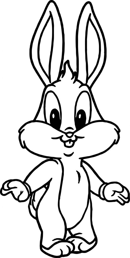 Funny Baby Bugs Bunny Coloring Page - Wecoloringpage.com