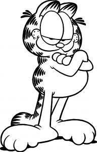 Garfield Cat Coloring Page
