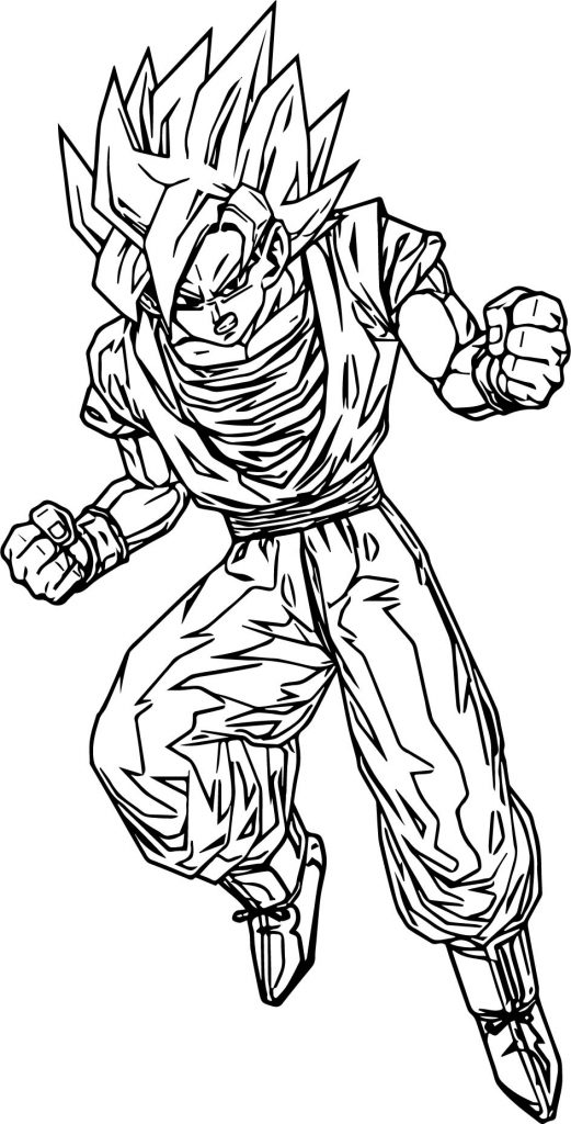 Goku Fly Coloring Page - Wecoloringpage.com