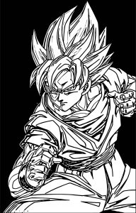 Goku Ready Coloring Page