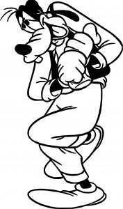Goofy Be Ashamed Coloring Pages