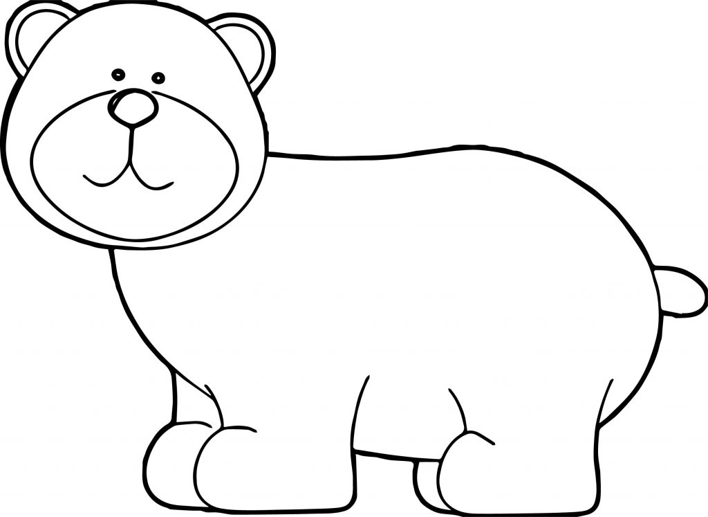 Number One Bear Coloring Page - Wecoloringpage.com