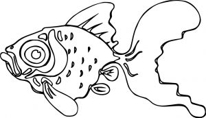 Old Fish Coloring Page