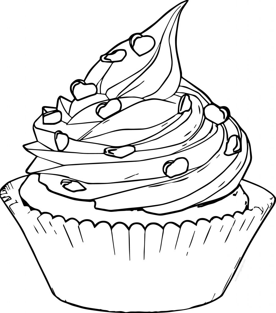 Perfect Perfectly Cupcake Coloring Page Sketch - Wecoloringpage.com