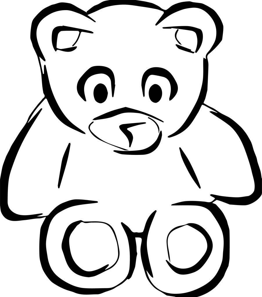Point Bear Coloring Page - Wecoloringpage.com
