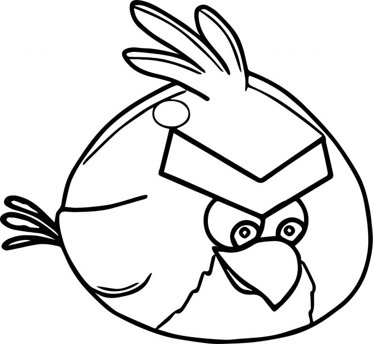 Red Animation Fly Angry Birds Coloring Page - Wecoloringpage.com