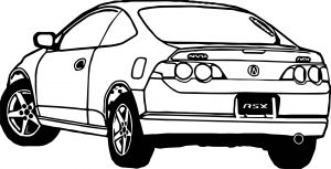 Rsx Car Coloring Page