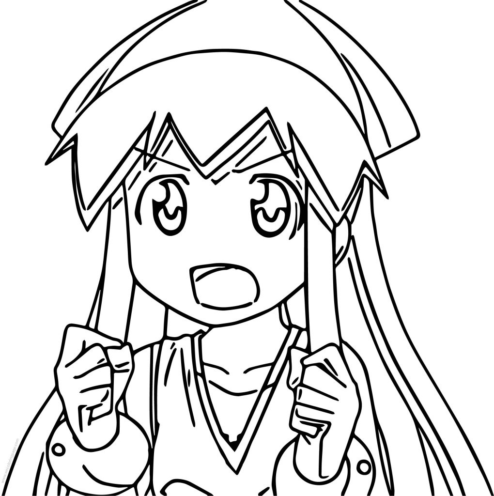 Squid Girl Squiddy Coloring Page - Wecoloringpage.com