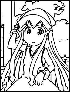 Squid Girl Table Coloring Page
