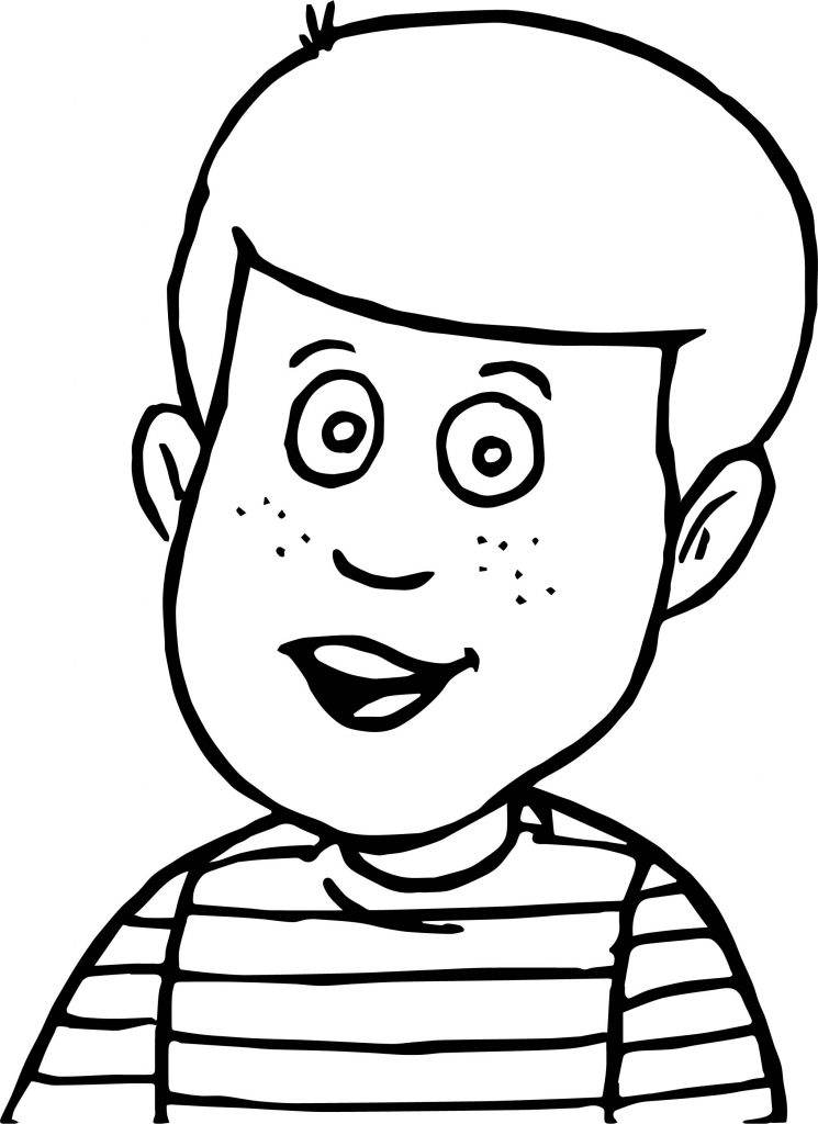 Talking Boy Coloring Page - Wecoloringpage.com