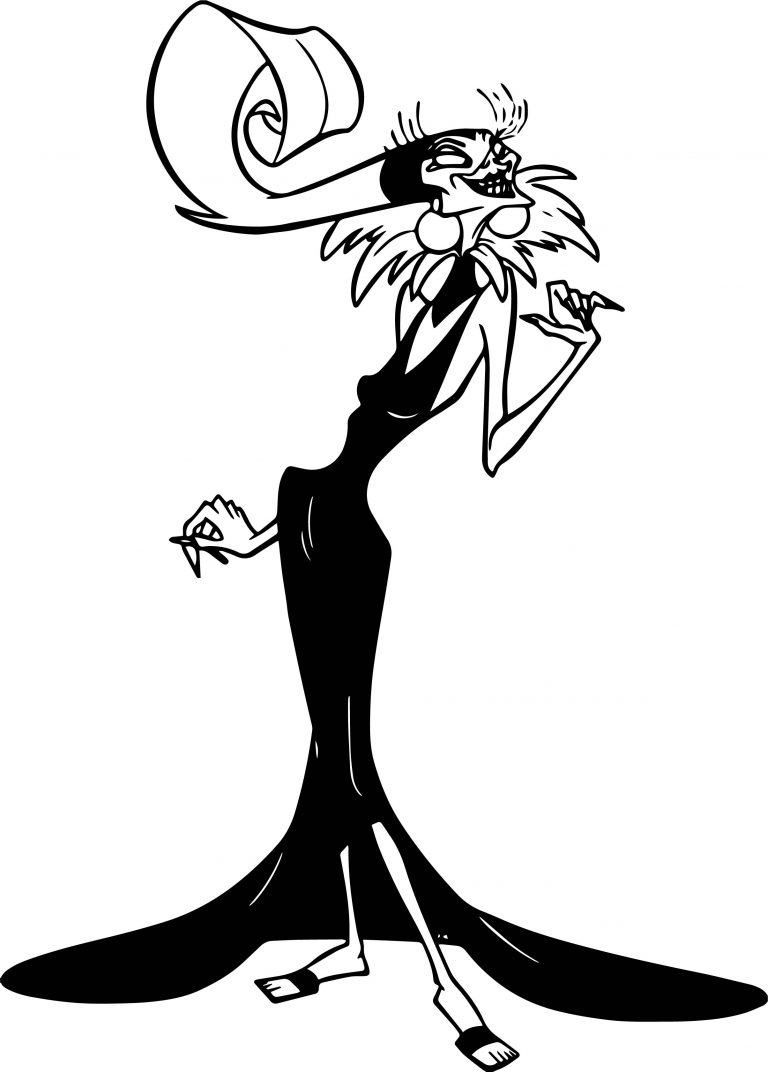 The Emperor New Groove Yzma Disney Pose Coloring Pages | Wecoloringpage.com