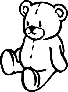 Time Bear Coloring Page