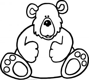 Two Bear Coloring Page