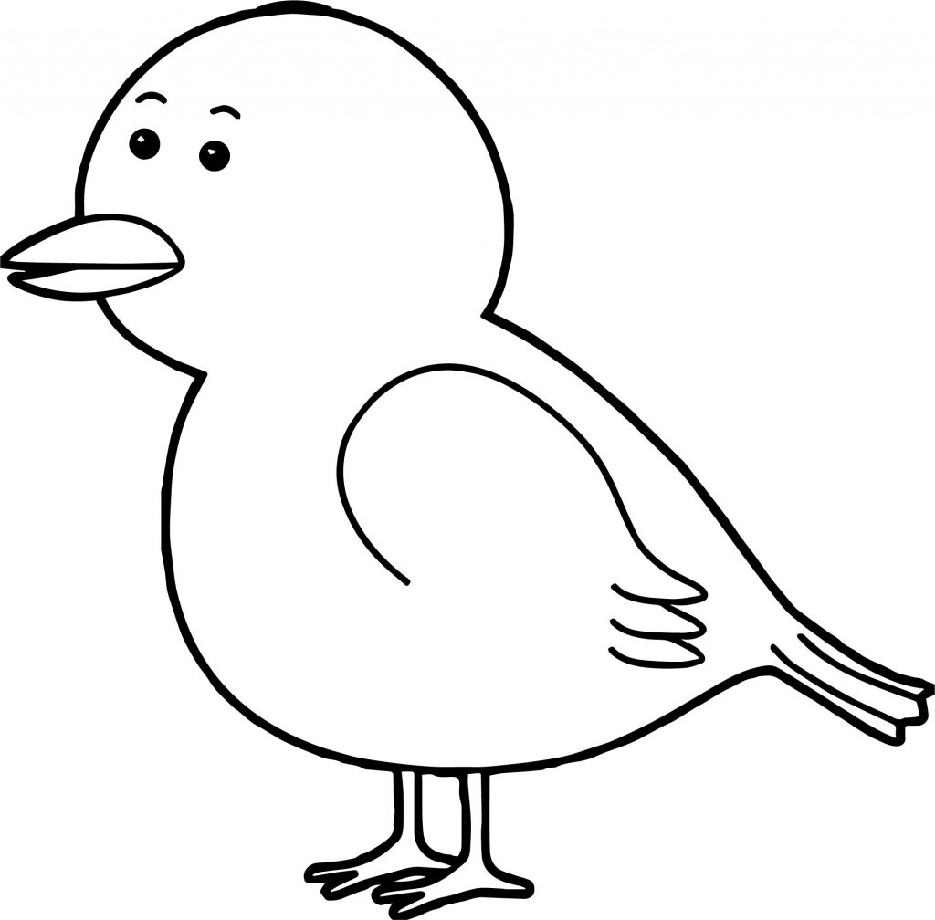 With Bird Coloring Page - Wecoloringpage.com