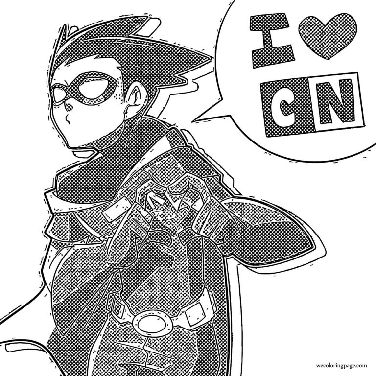Animation Art Cartoon Network Cn Coloring Page - Wecoloringpage.com
