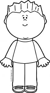 Boy Front Coloring Page
