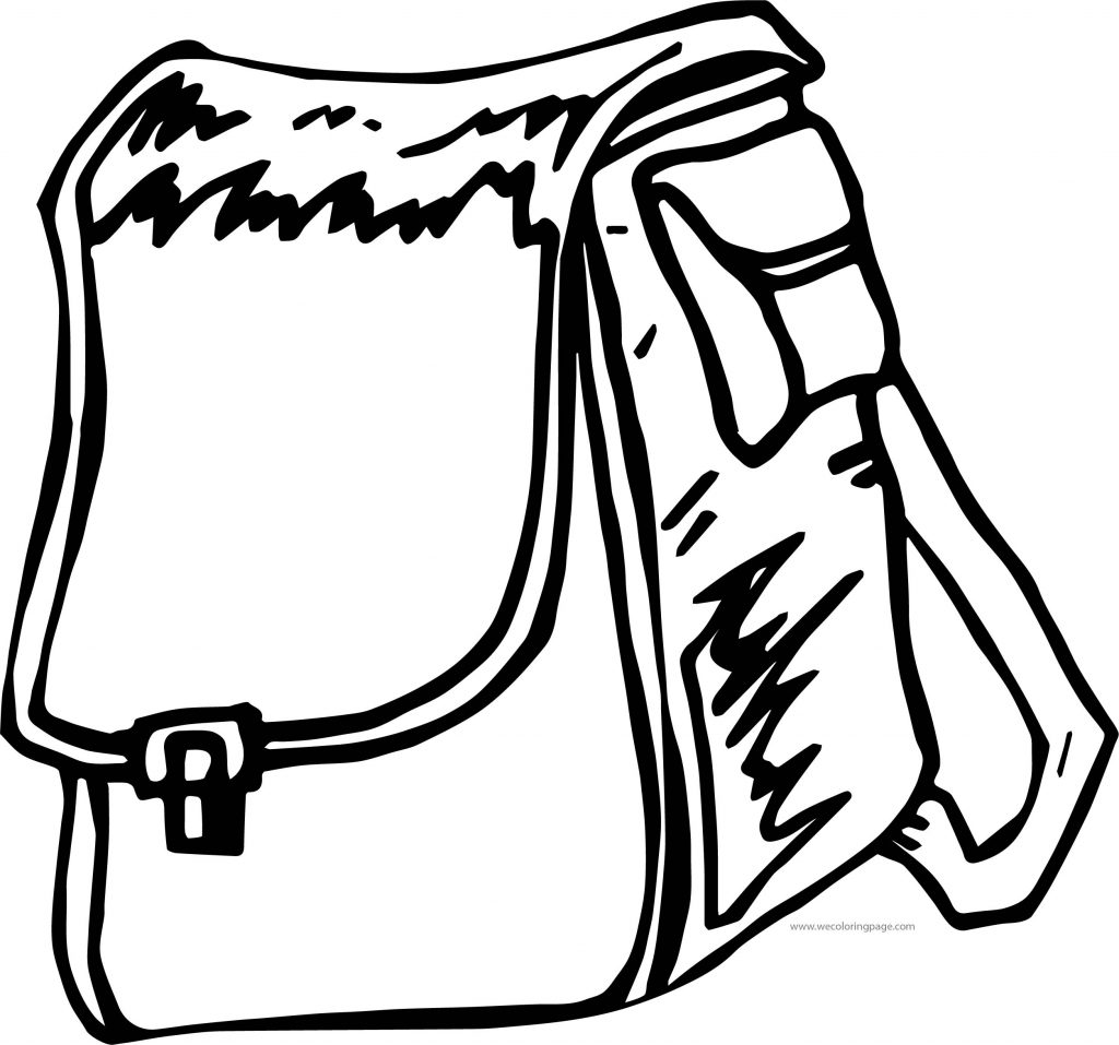But School Bag Coloring Page | Wecoloringpage.com