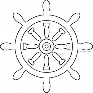 Captain Rudder Coloring Page
