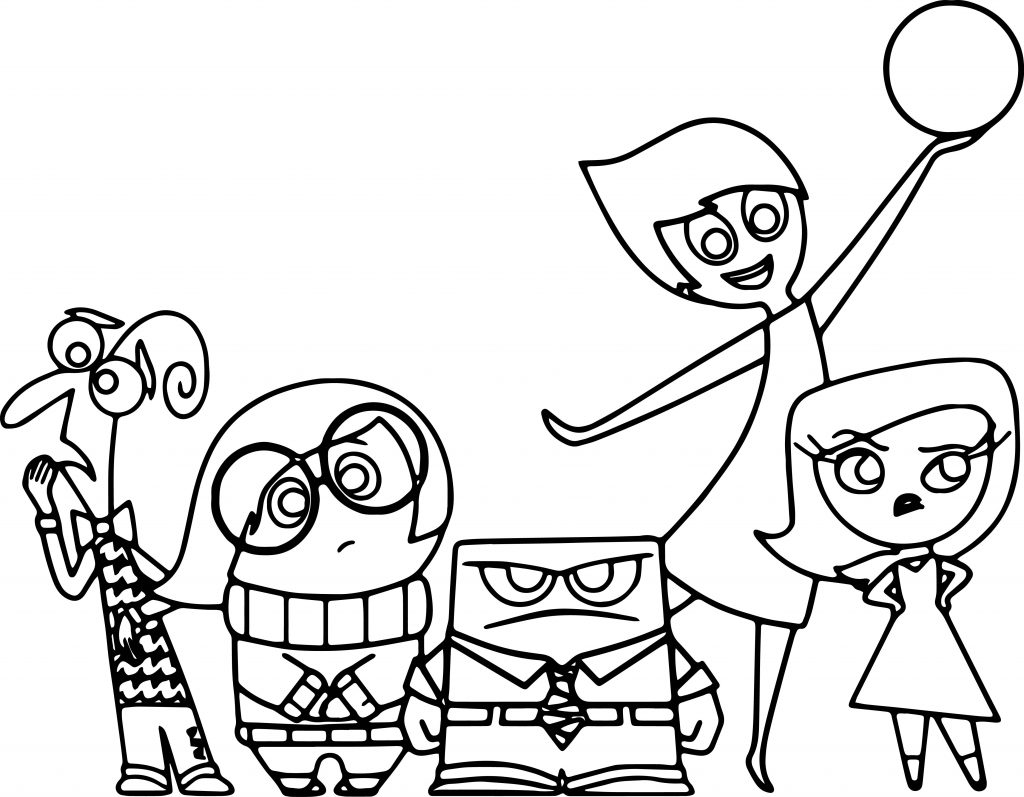 Chibi Inside Out Coloring Pages - Wecoloringpage.com