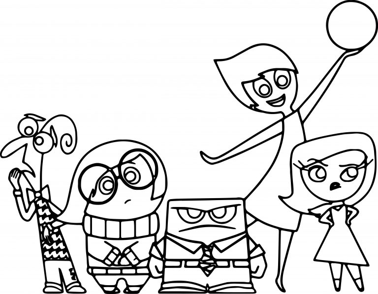 Chibi Inside Out Coloring Pages - Wecoloringpage.com