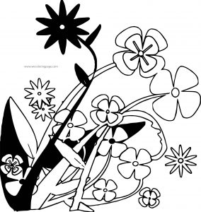 Decorative Flowers Coloring Page