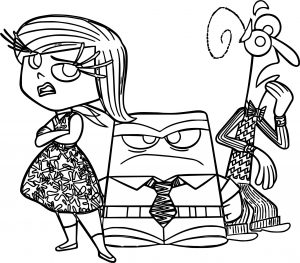 Disgust Anger Fear Coloring Pages