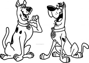 Funny Scooby Doo Look Then Now Coloring Page