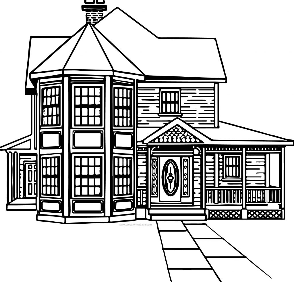 Gingerbread House Coloring Page - Wecoloringpage.com