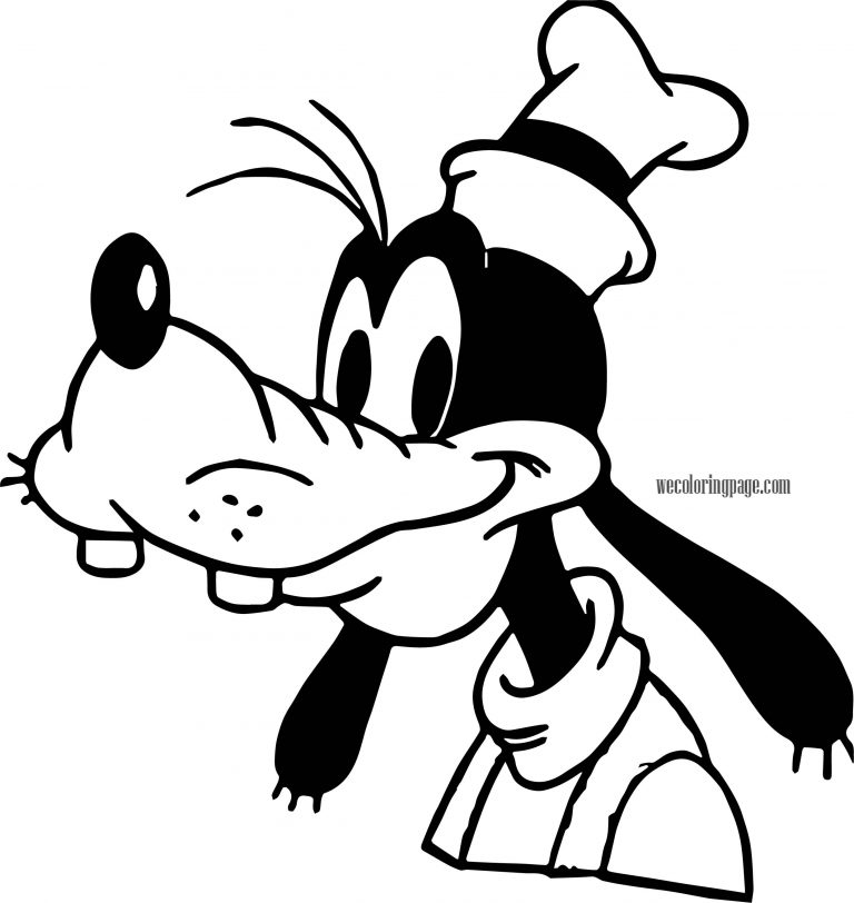 Goofy Face Big Nose Side Coloring Pages - Wecoloringpage.com