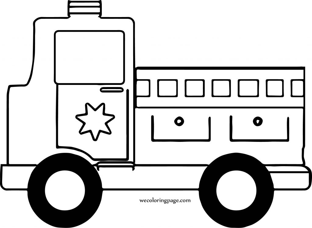 Old Fire Car Coloring Page - Wecoloringpage.com