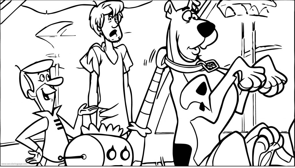 Scooby Doo And Jetgiller Coloring Page - Wecoloringpage.com