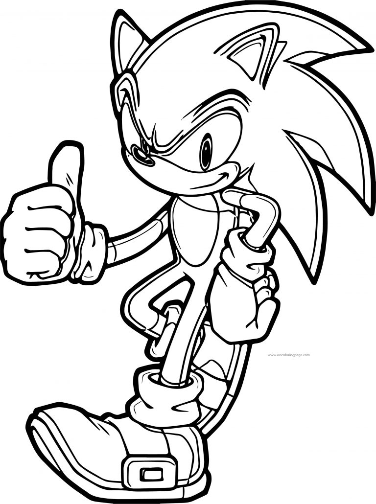 Sonic The Hedgehog Good Coloring Page - Wecoloringpage.com