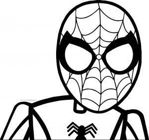 Spider Man Brush Stroke Coloring Page