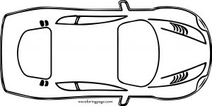 Want Top View Car Coloring Page