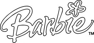 Barbie Text Style Coloring Page