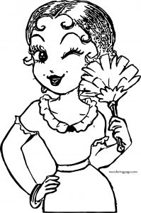 Betty Boop Housewife Coloring Page