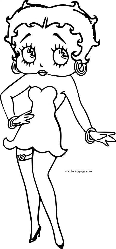 Betty Boop I Am Great Coloring Page - Wecoloringpage.com