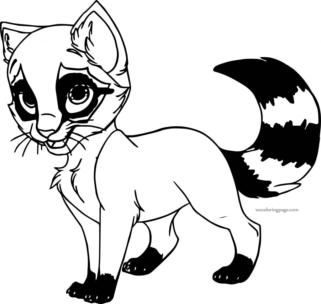 Black White Tail Cat Coloring Page - Wecoloringpage.com