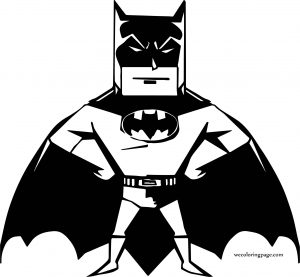Chibi Power Batman Coloring Page
