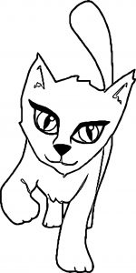 Coming Cat Coloring Page
