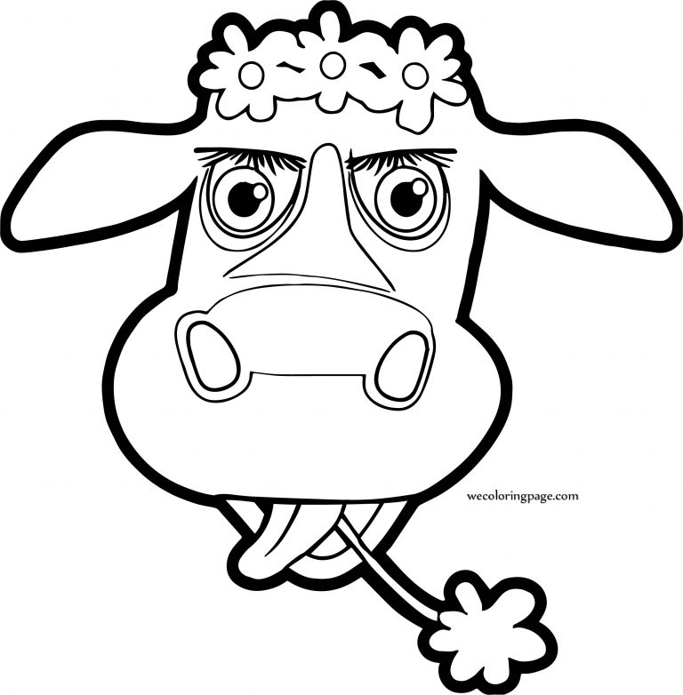 Cow Cartoon Coloring Page - Wecoloringpage.com