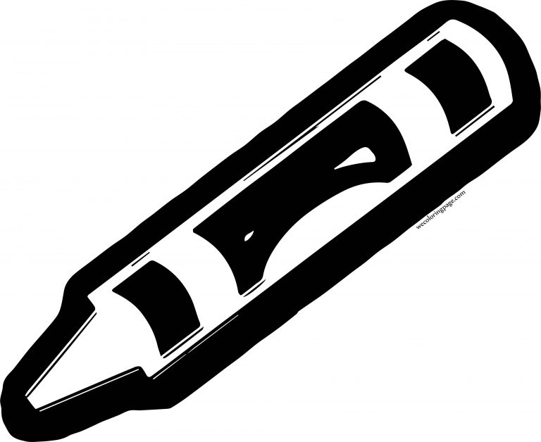 Crayon Bold Pen Coloring Page - Wecoloringpage.com