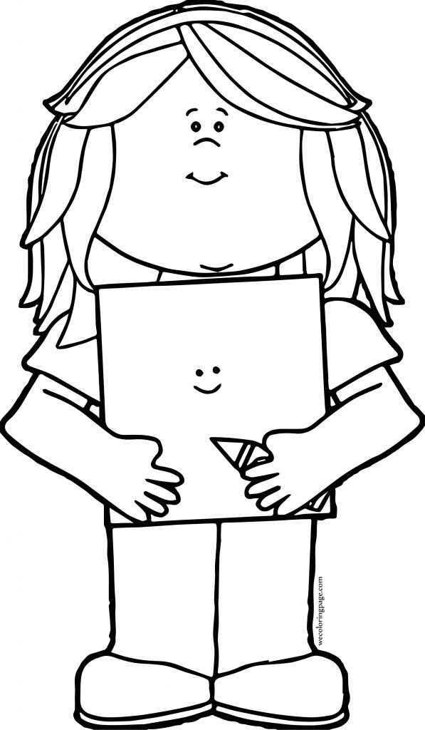 Crayon Girl Coloring Page - Wecoloringpage.com