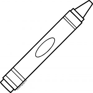 Crayon Horizontal Pen Coloring Page