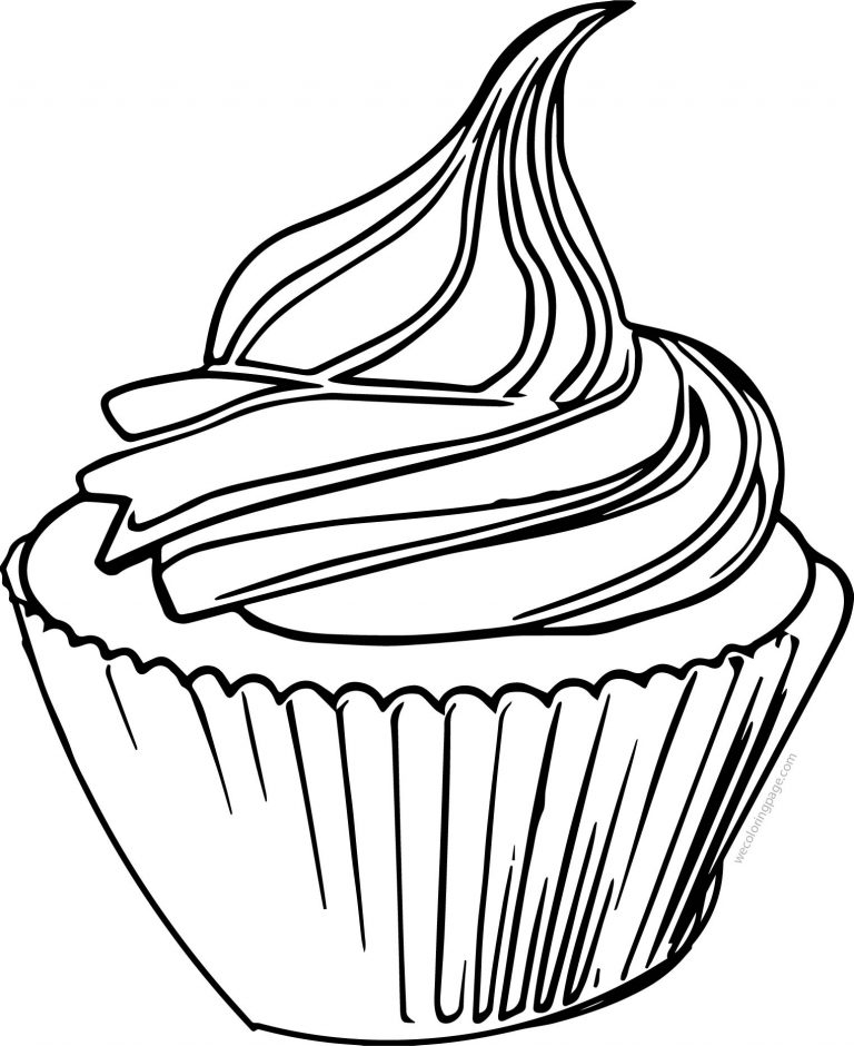 Cupcake Cup Cake We Line Coloring Page - Wecoloringpage.com